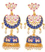 White crystal earrings