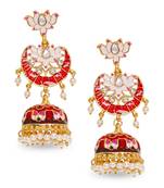 White crystal earrings