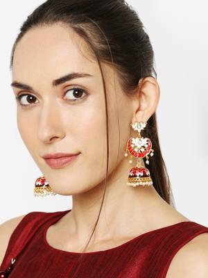 White crystal earrings 2