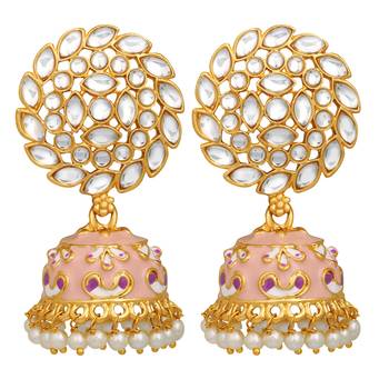 White pearl earrings 1