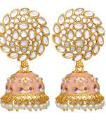 White pearl earrings