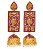 Brown pearl earrings