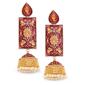 White pearl earrings 1
