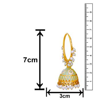 White pearl earrings 3