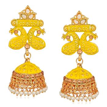 White pearl earrings 1