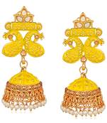 White pearl earrings