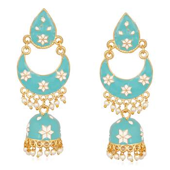 White pearl earrings 1