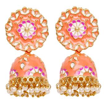 White pearl earrings 1