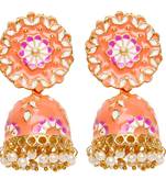 White pearl earrings