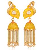 White pearl earrings