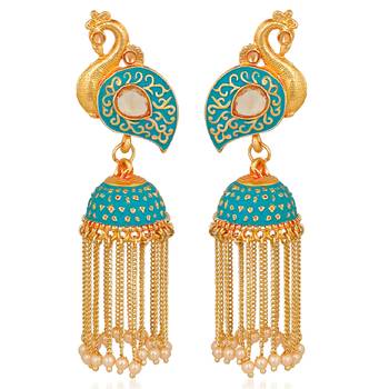 White pearl earrings 1