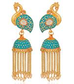 White pearl earrings