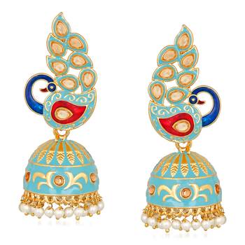 White pearl earrings 1