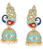 White pearl earrings