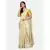 Golden hand woven linen saree with blouse