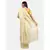 Golden hand woven linen saree with blouse