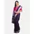 Blue hand woven linen saree with blouse