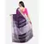 Blue hand woven linen saree with blouse