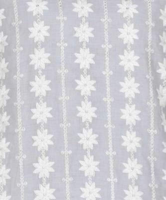 Grey Chikankari Embroidered Cotton Staright Kurti 4