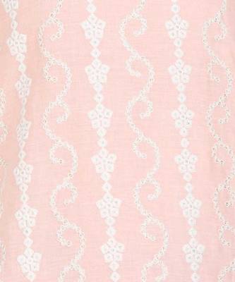 Peach Chikankari Embroidered Cotton Staright Kurti 4