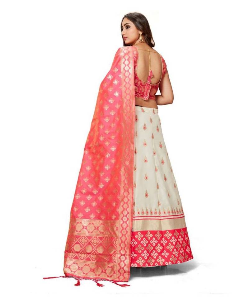 Pink Jecard Lengha Anrakali With Blouse