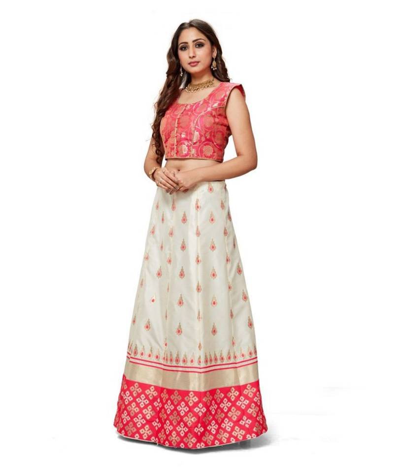 Pink Jecard Lengha Anrakali With Blouse