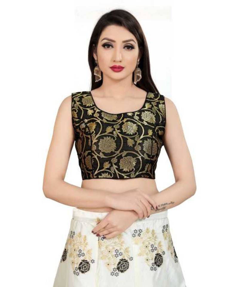 Black Jecard Lengha Anrakali With Blouse