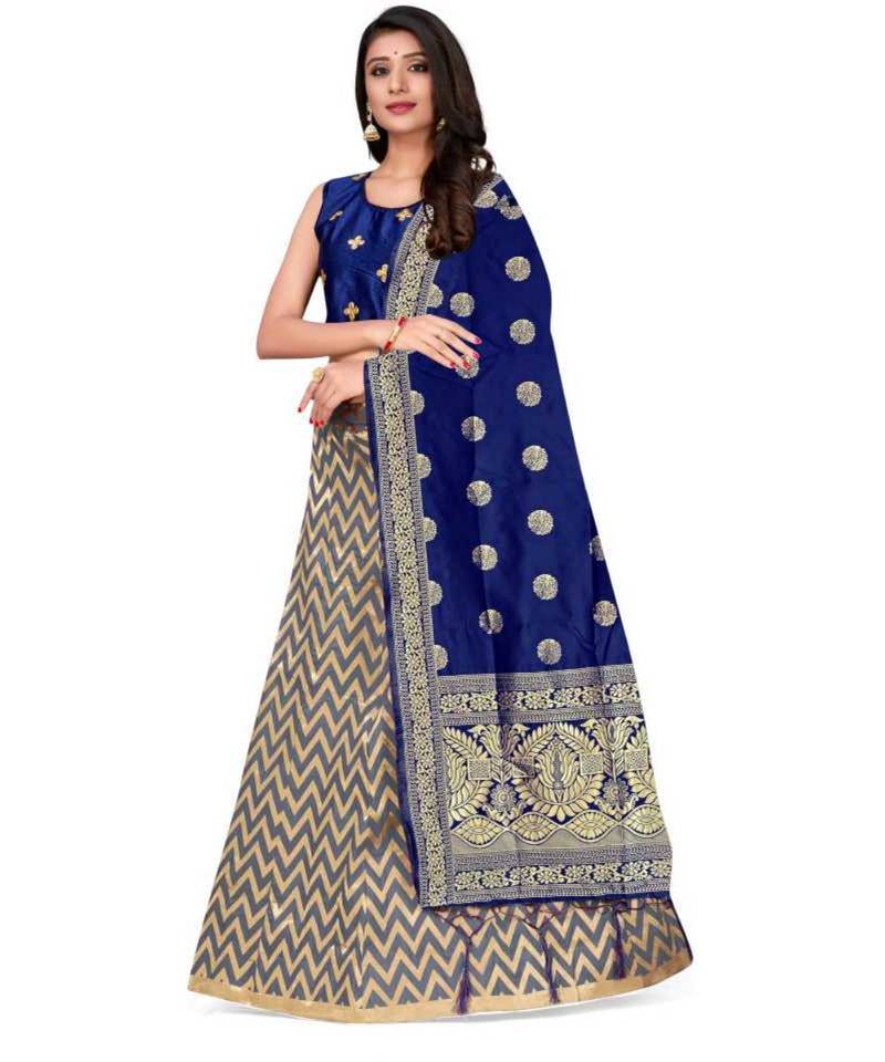 Grey Jecard Lengha Anrakali With Blouse