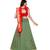 Red Jecard Lengha Anrakali With Blouse