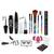 Color Diva Eye & Face Stylish Combo-Eyeliner, Kajal, Mascara, EyeShadow, EyeLashes, Clipper, Blender & Set of 5 Brush