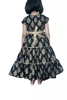 Black 100%, pure cotton Maxi,Dress Gown by Anitabalia_label.Purse free