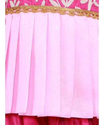 Saira Off Shoulder Embroidered Peplum Top With Dhoti 3