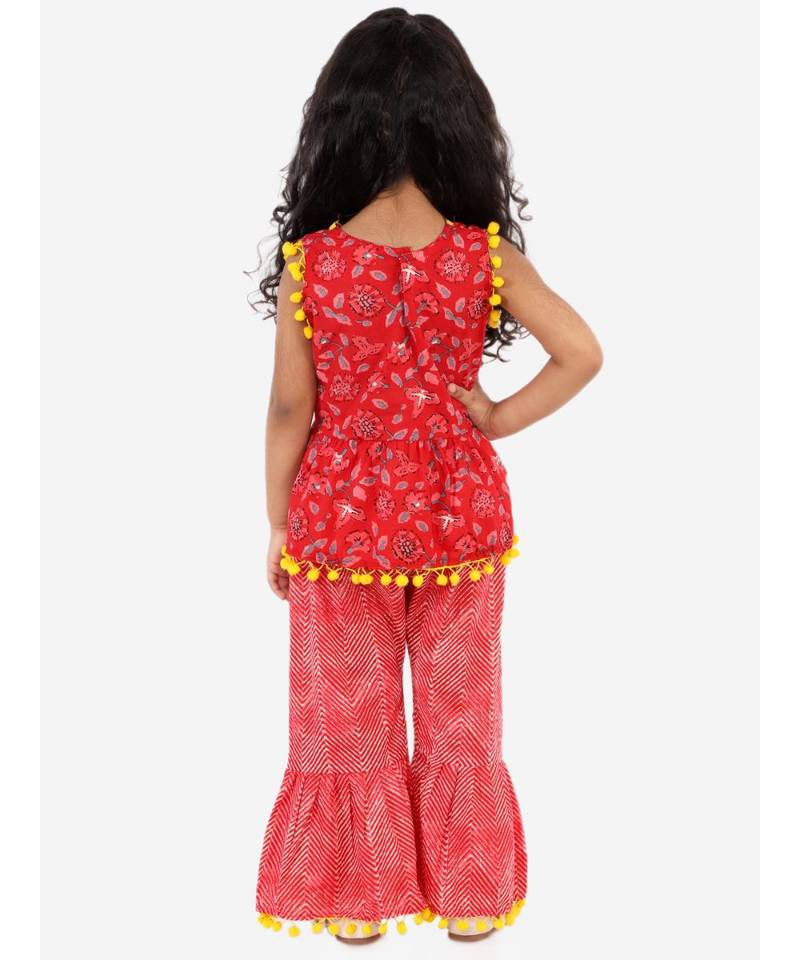 Sargam Peplum Top with sharara