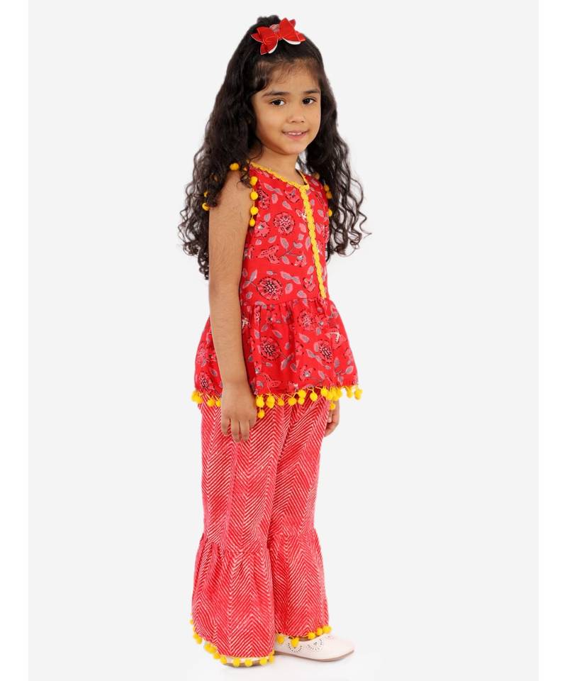 Sargam Peplum Top with sharara