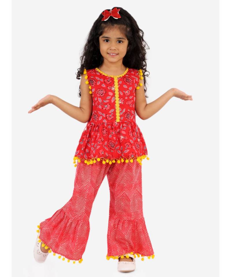 Sargam Peplum Top with sharara