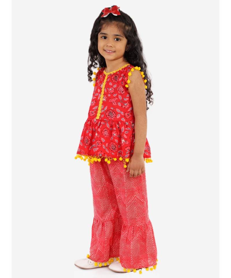 Sargam Peplum Top with sharara