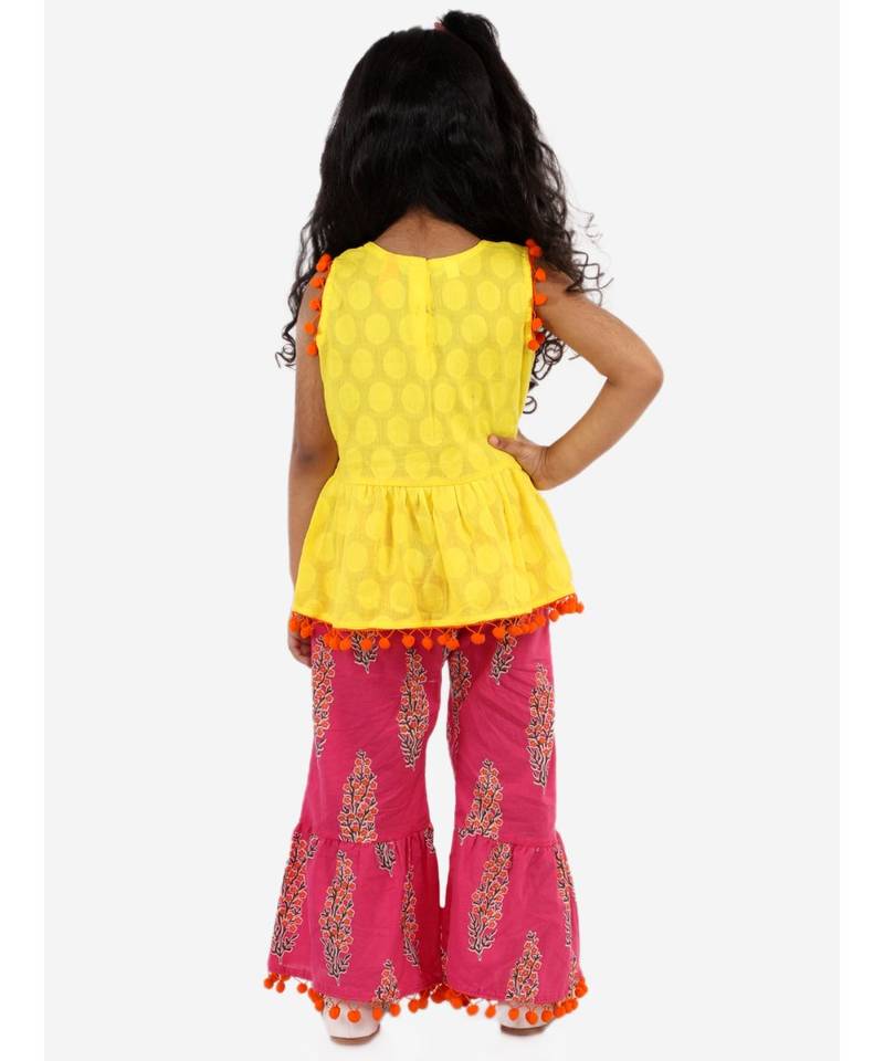 Sargam Peplum Top with sharara