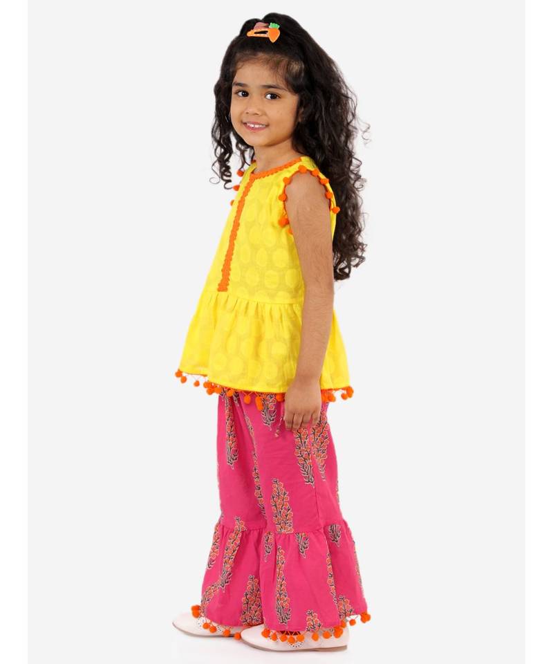 Sargam Peplum Top with sharara