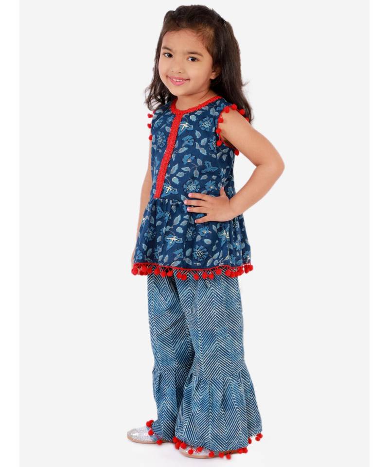 Sargam Peplum Top with sharara