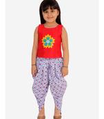 Amaira Top Dhoti Set