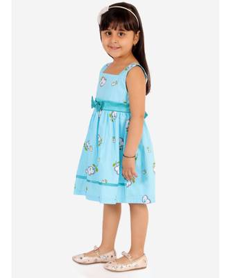 Floral Bow Party Dress 4