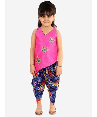 Titli Cross Cut Kurti Dhoti 1