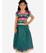 Gold Weave Jacquard Pavda Pattu LEHENGA 