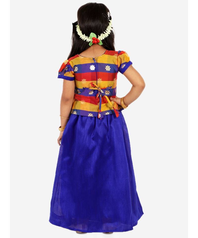 Gold Weave Jacquard Pavda Pattu LEHENGA 