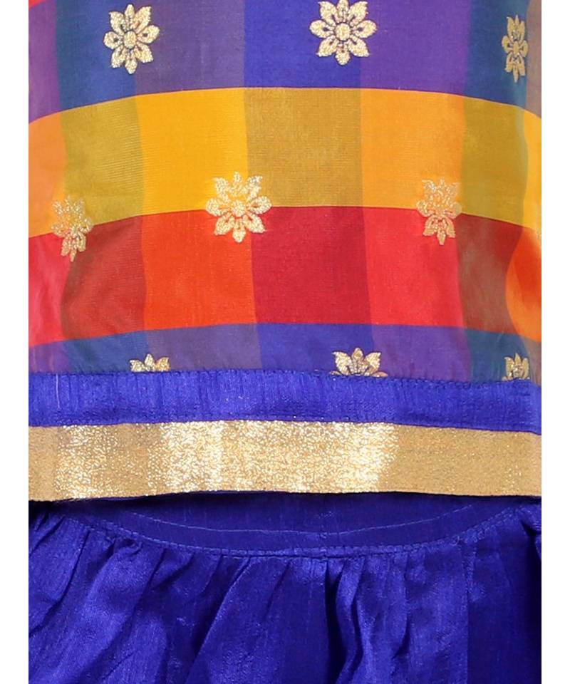 Gold Weave Jacquard Pavda Pattu LEHENGA 