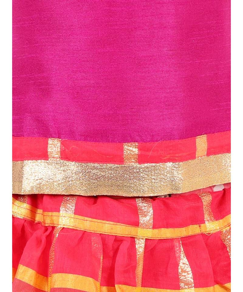 Gold Kota Checks Pavda Pattu LEHENGA 
