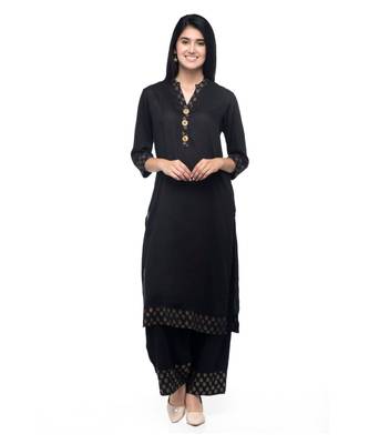 RUH Black  Kurta Palazo set 1