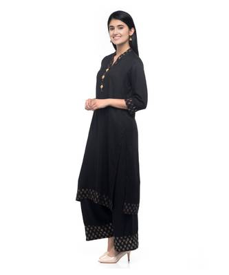 RUH Black  Kurta Palazo set 2