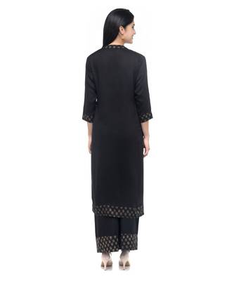 RUH Black  Kurta Palazo set 3