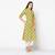 Women Yellow Checkered A-Line Kurta